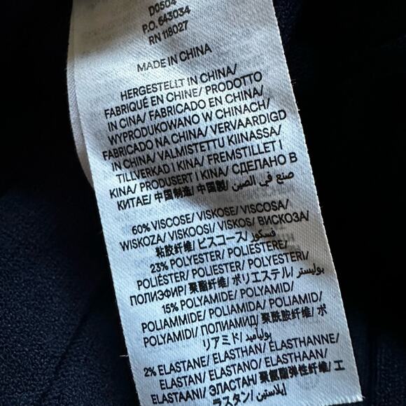 Boden Navy Blue Scoop Neck Knit Midi Sweater Dress 6R Preppy Office Fall Stretch - Picture 6 of 6